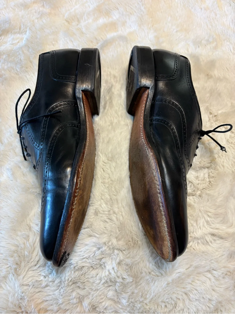Allen Edmonds Marlow Black Cap Toe Brogue Oxford Dress Shoes Men’s 10.5 B